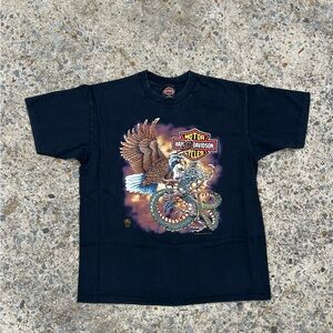 VTG 1988 Harley Davidson Eagle vs Dragon Essyriders Hollywood Single Stitch SZ L